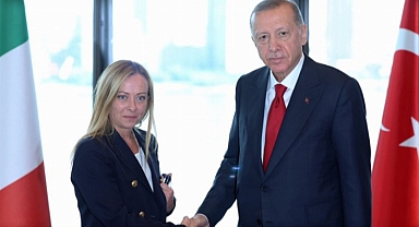 Cumhurbaşkanı Erdoğan Meloni ile görüştü