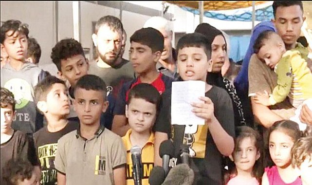 Gazzeli çocuklar feryat etti: Biz de yaşamak istiyoruz