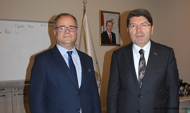 Küresel Çözüm Platformu Başkanı Hakan Berktaş Adalet Bakanı Yılmaz Tunç ile görüştü