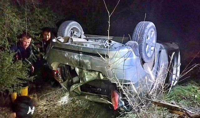 Hamile eşini bıçaklayarak öldürdü, otomobilini uçuruma yuvarlayarak intihara kalkıştı!