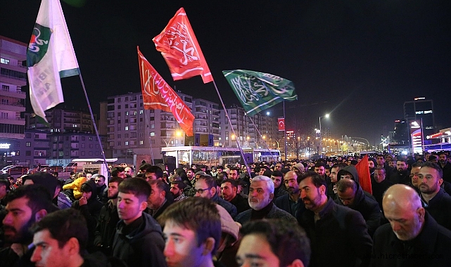 HÜDA PAR;siyonist rejimin Gazze'ye yönelik saldırılarını protesto etti.