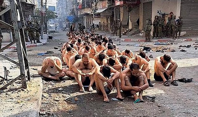 İsrail’in yarı çıplak götürdüğü bu esirler kim