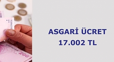 Net Asgari Ücret 17 bin 2 lira oldu