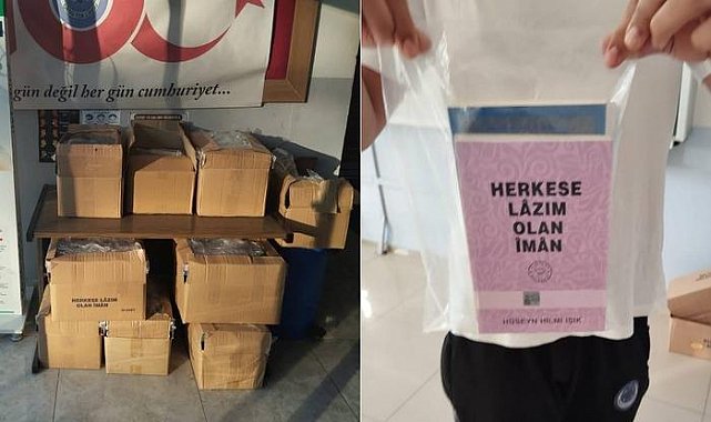 Okulda cemaat kitapları dağıtıldı, sosyal medyada gündem oldu! Valilik harekete geçti