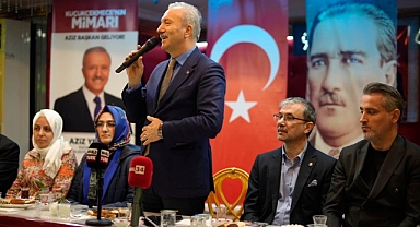 Küçükçekmece Belediye Başkan adayı Aziz Yeniay, meclis üyesi Oruç Oymak tarafından düzenlenen programa katıldı