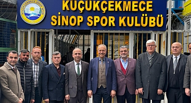 Aziz Yeniay Küçükçekmece Sinop Spor'u ziyaret etti