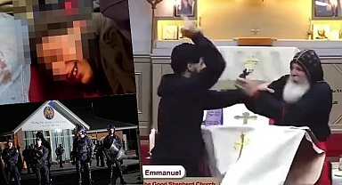Görüntüler ortaya çıktı! Kilise saldırısı canlı yayında dakika dakika görüntülenmiş...