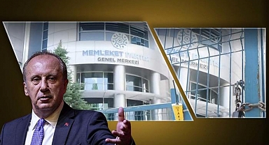 Memleket Partisi Genel Merkezi'nin kapısına vurulan kilit gündem oldu!