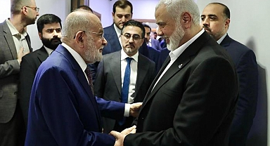Saadet Partisi ve Hamas liderleri İstanbul'da bir araya geldi: