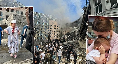 Rusya Ukrayna'nın başkenti Kiev'de ölüm saçtı!
