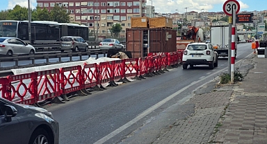 Küçükçekmece Yan Yolunda BEDAŞ Çalışması Trafiği Kilitledi