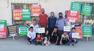Malatya’da Arazileri Rezerv Alan İlan Edilen Vatandaşlar Kampanya Başlattı