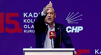 Özgür Özel'in konuşması gergin başladı! Sloganları duyunca protestocuları çıkarttırdı