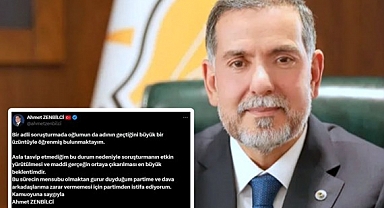 AK Parti Milletvekili Ahmet Zenbilci İstifa Etti