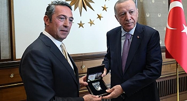 Cumhurbaşkanı Erdoğan, Beştepe'de Ali Koç'u kabul etti
