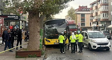 İETT 'ye Ne oluyor? Bahçelievler'de İETT Otobüsü Ağaca Çarptı: 7 Yaralı