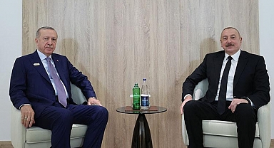 Cumhurbaşkanı Erdoğan, Azerbaycan Cumhurbaşkanı Aliyev ile görüştü