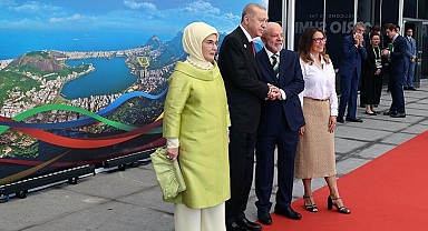 Cumhurbaşkanı Erdoğan G20 Zirvesi'nde: Resmi törenle karşılandı