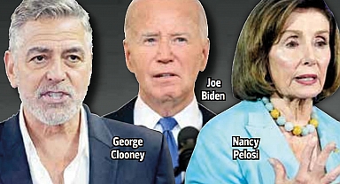 Demokratlar suçluları buldu... Clooney, Biden, Pelosi