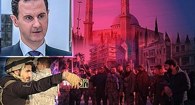 Halep'te Hafız Esad'ın oğlunun heykelini böyle yıktılar! Suriye'de kentler birer birer düşüyor: 