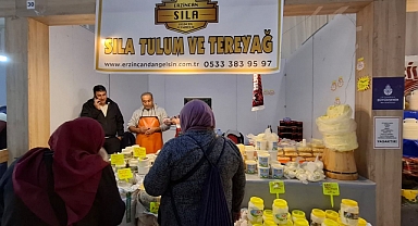 Yenikapı'da düzenlenen Erzincan Günleri,Erzincan Sıla Tulum ve Tereyağ standın Yoğun İlgi