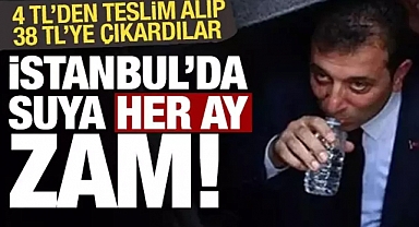 Yüzde 500 yetmedi! İmamoğlu’nun ilk işi İstanbul’da suya zam