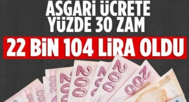 Asgari Ücrette Yeni Dönem: 2025 Yılı İçin Net Asgari Ücret 22 Bin 104 TL Oldu
