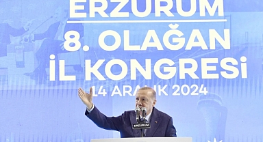 Cumhurbaşkanı Erdoğan Erzurum'da Partililere Seslendi: 