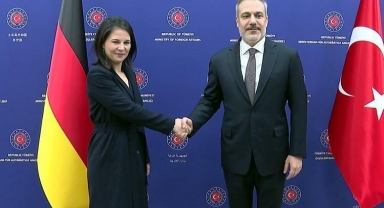 Dışişleri Bakanı Hakan Fidan, Alman mevkidaşı Baerbock ile bir araya geldi