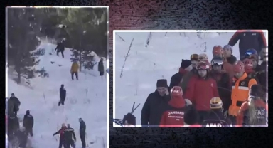 Erzurum Palandöken'de çığ düştü!