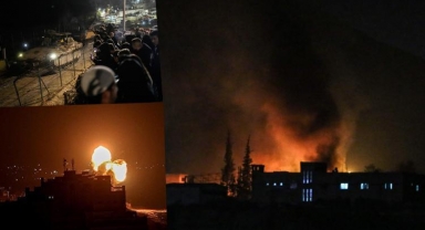 İsrail Suriye'yi vurdu: Tarihinin en büyük hava saldırılarından biri, yüzlerce hedef vuruldu!