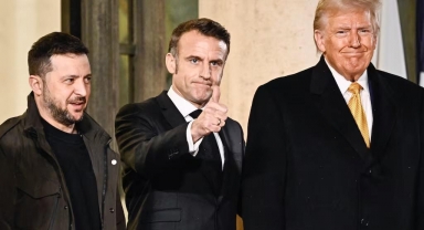 Zelenskiy, Trump ve Macron'dan üçlü zirve