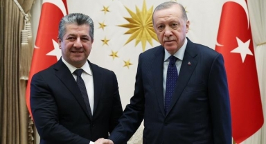Cumhurbaşkanı Erdoğan, IKBY Başbakanı Barzani'yle görüştü