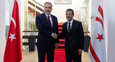 Dışişleri Bakanı Hakan Fidan, KKTC’de mevkidaşı Ertuğruloğlu ile görüştü
