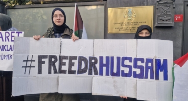 Florya'da Dr. Hussam Abu Safiya İçin Protesto: Adalet ve Özgürlük Talebi