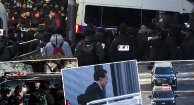 Güney Kore'de görevinden uzaklaştırılan Devlet Başkanı Yoon gözaltına alındı