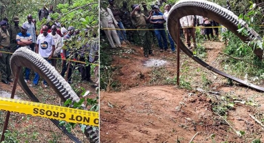 Kenya'da gökyüzünden 500 kilogram ağırlığında metalik cisim düştü