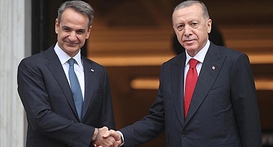Cumhurbaşkanı Erdoğan, Yunanistan Başbakanı Miçotakis ile görüştü