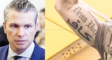İslamofobi sembolü: Hegseth’in kolunda ‘kâfir’ dövmesi