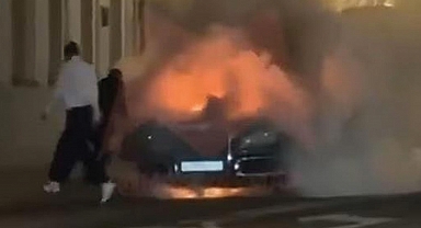 Putin'e 'suikast girişimi' iddiası! Filosundaki limuzin alev aldı