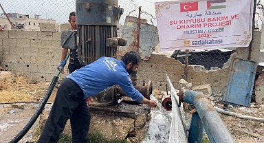 Sadakataşı Derneği’nden Gazze’ye Hayat Veren Destek: Ayya Su Kuyusu Onarıldı