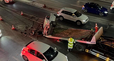 Sefaköy'de Takla Atan Otomobil Kazası: Sürücü Alkollü Çıktı