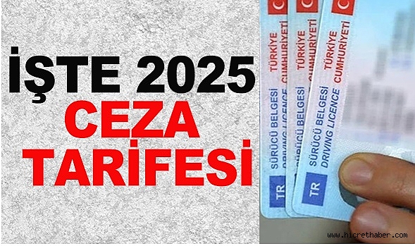 2025 trafik cezaları ne kadar oldu?