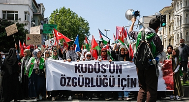 İstanbul’da Filistin İçin Anlamlı Yürüyüş: On Binler Tek Yürek Oldu