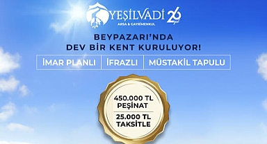 Yeşil Vadi Arsa Ofisi'nden Ankara Beypazarı'nda Kaçırılmayacak Arsa Fırsatı!