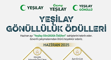 Yeşilay Gönüllüleri Sahada Fark Yarattı: Haziran Ayının Kahramanları Ödüllerini Aldı