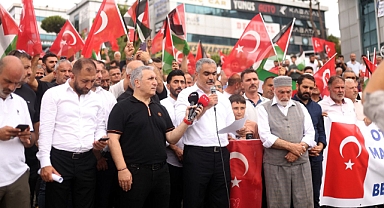 Bağcılar Oto Center Esnafından Gazze İçin Anlamlı Protesto
