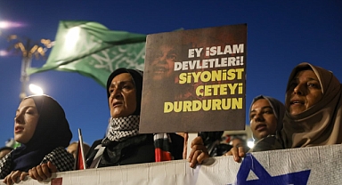 Saraçhane Meydanı Gazze Destek Yürüyüşüne Tanıklık Etti