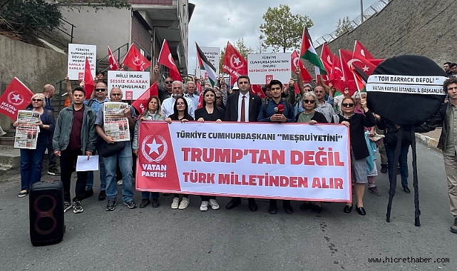 Vatan Partisi’nden ABD’ye İstanbul’da Sert Tepki: Konsolosluk Önünde Protesto