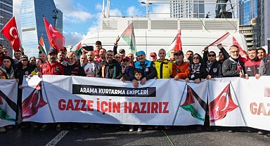 İstanbul’da yüzlerce motosiklet ve araçla büyük Gazze konvoyu